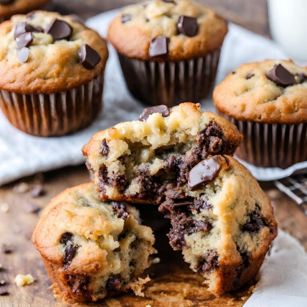  Best Banana Chocolate Chunk Muffins