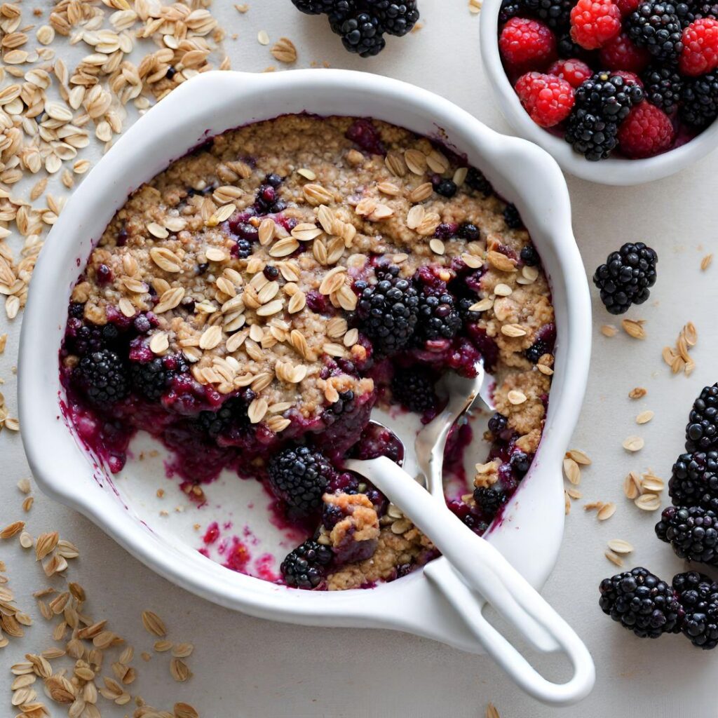 Blackberry Oatmeal Bake