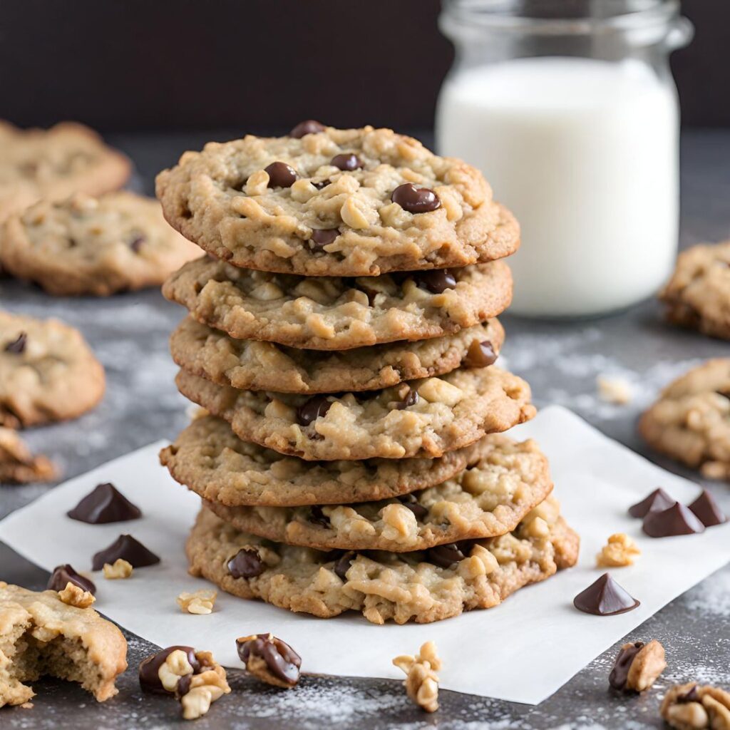 walnut chocolate chip oatmeal cookie recipe