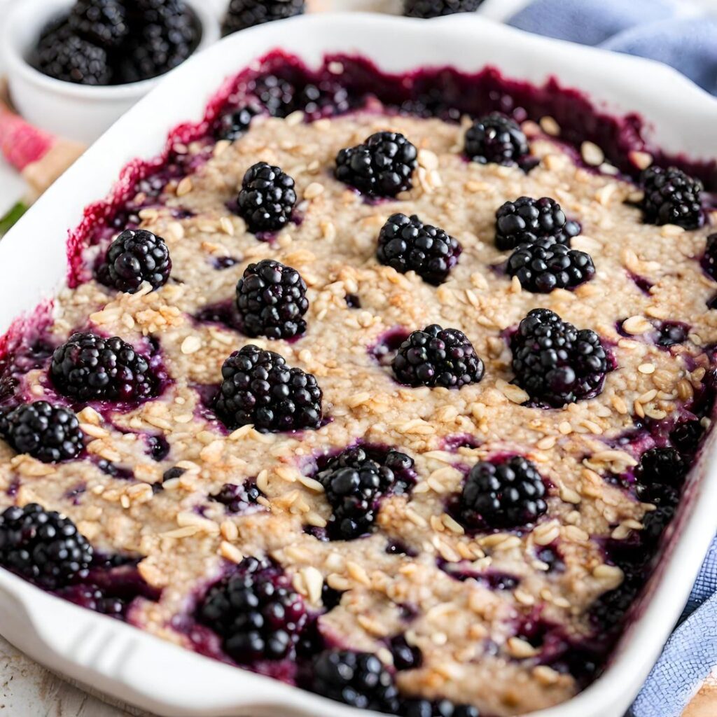 Delicious Blackberry Oatmeal Bake